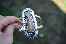 Landscape Jasper Feather Cuff