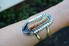 Landscape Jasper Feather Cuff
