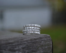 Bark Textured Stacking Rings