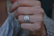 Bark Textured Stacking Rings