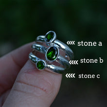 Chrome Diopside Faceted Ring