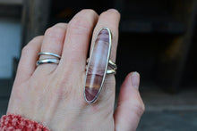 Red Falcon Jasper Split Ring // Size 8