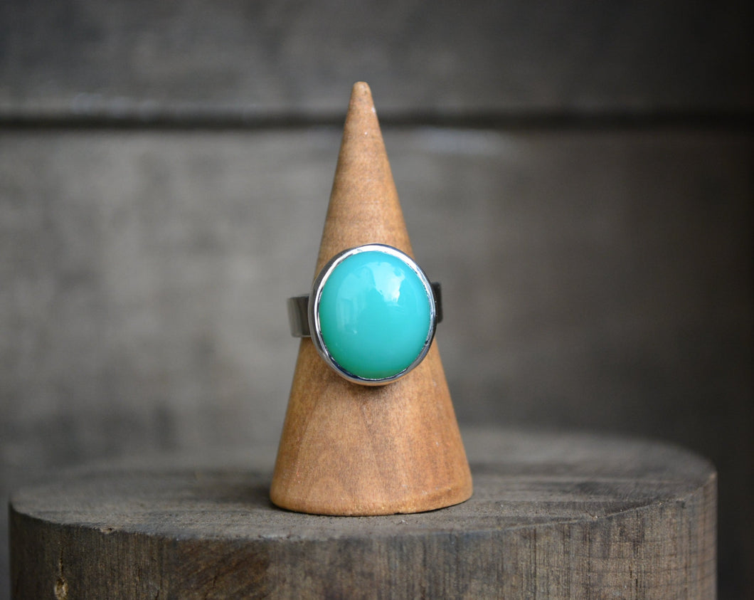 Turquoise Chalcedony Ring