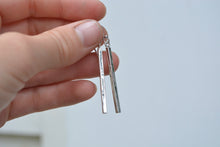 Recycled Sterling Bar Earrings
