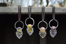 Bird Agate Door Knocker Necklace