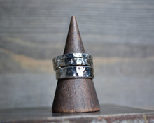 Recycled Hammered Sterling Silver Bands