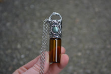 Labradorite Lotus Rollerball Necklace