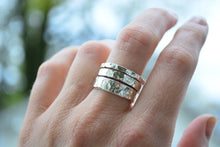 Recycled Hammered Sterling Silver Bands