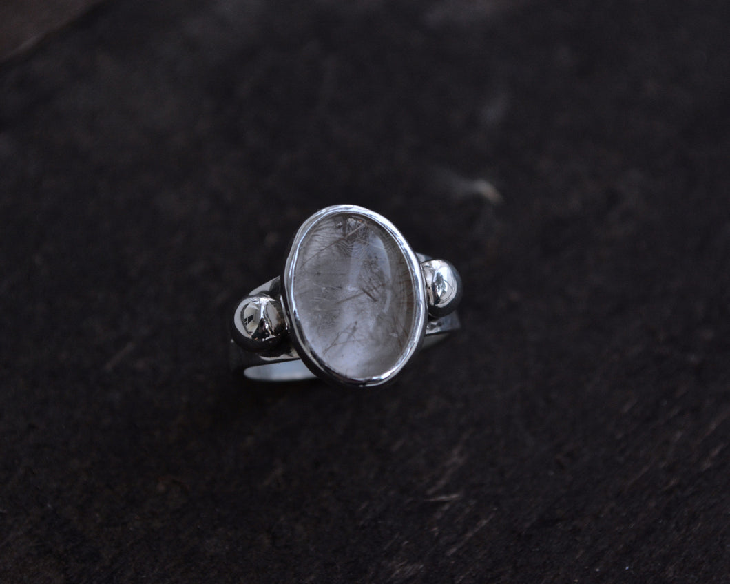 Rutilated Quartz Empress Ring Size 6.75