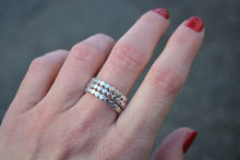 Flat Beaded Stacking Rings