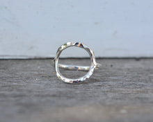 Circle Hammered Stacking Ring