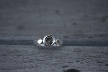 Smokey Quartz 14K Gold Sterling Ring // Size 7