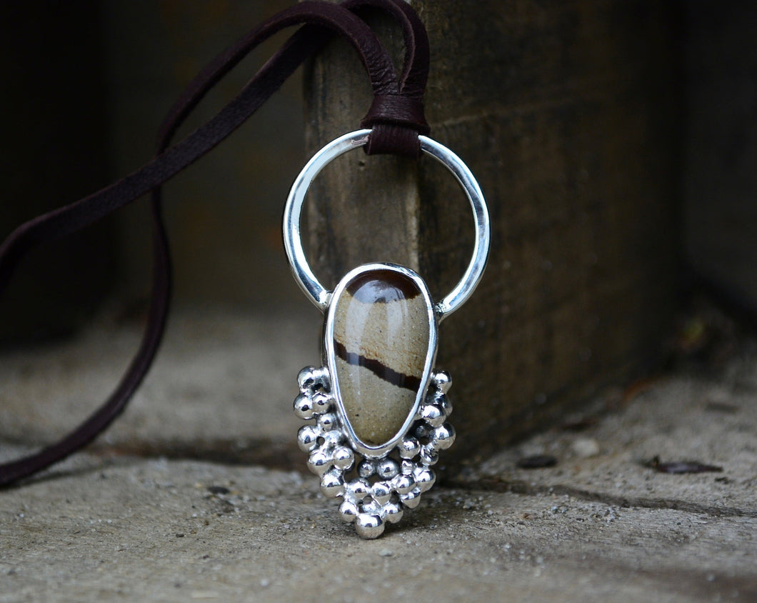 Jasper Door Knocker Necklace