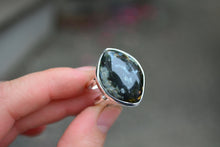Clear Creek Plasma Agate Ring // Size 8