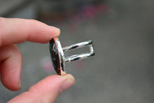 Clear Creek Plasma Agate Ring // Size 8