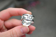 Clear Creek Plasma Agate Ring // Size 8