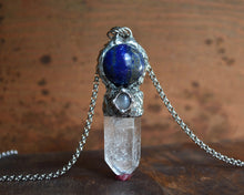 Lapis & Moonstone Crystal Wand