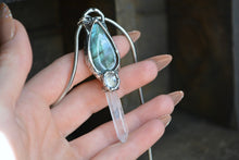 Labradorite Moonstone Quartz Point #3