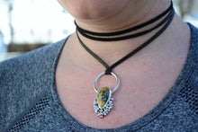 Dendritic Agate Door Knocker Necklace