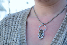 Bird Agate Door Knocker Necklace