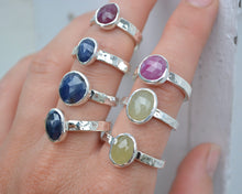 Rose Cut Sapphire Ring