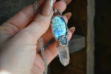 Labradorite Moonstone Quartz Point #1