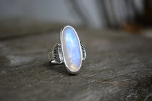 Moonstone Sunburst Ring Size 7