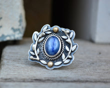Kyanite Olive Branch Ring // Size 8