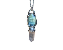 Labradorite Moonstone Quartz Point #1