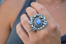 Kyanite Olive Branch Ring // Size 8