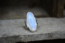 Moonstone Sunburst Ring Size 7