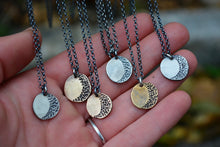 Crescent Moon Rustic Necklace