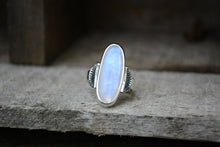 Moonstone Sunburst Ring Size 7
