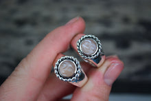 Peach man in Moonstone Signet Rings