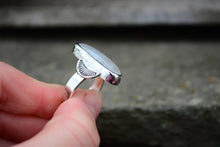 Moonstone Sunburst Ring Size 7