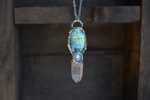 Labradorite Moonstone Quartz Point #1