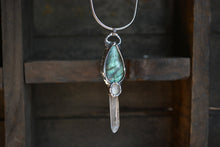 Labradorite Moonstone Quartz Point #3