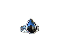 Black Onyx Ring // Teardrop // Made to Order