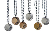 Crescent Moon Rustic Necklace