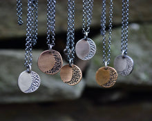Crescent Moon Rustic Necklace
