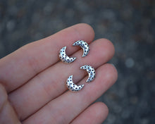 Crescent Moon Post Earrings