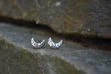 Crescent Moon Post Earrings