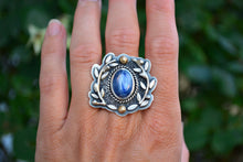 Kyanite Olive Branch Ring // Size 8