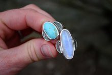 Moonstone Sunburst Ring Size 7