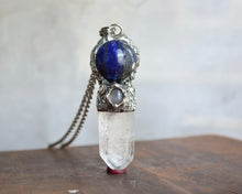 Lapis & Moonstone Crystal Wand