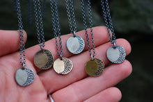 Crescent Moon Rustic Necklace