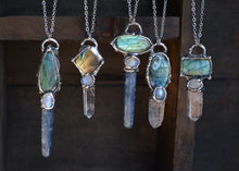 Labradorite Moonstone Quartz Point #1