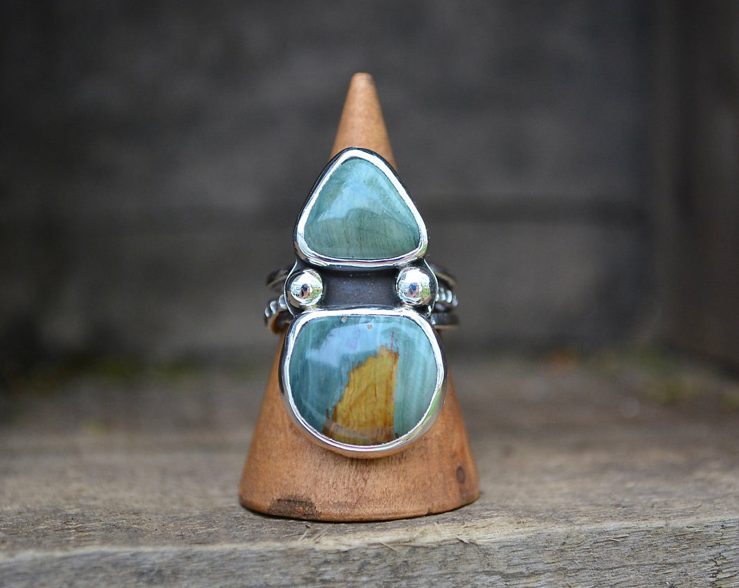 Gary Green Twisted Ring // Size 9