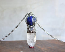 Lapis & Moonstone Crystal Wand