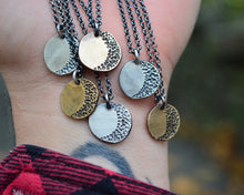 Crescent Moon Rustic Necklace